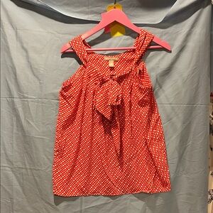 Banana Republic Red Polka Dot Top